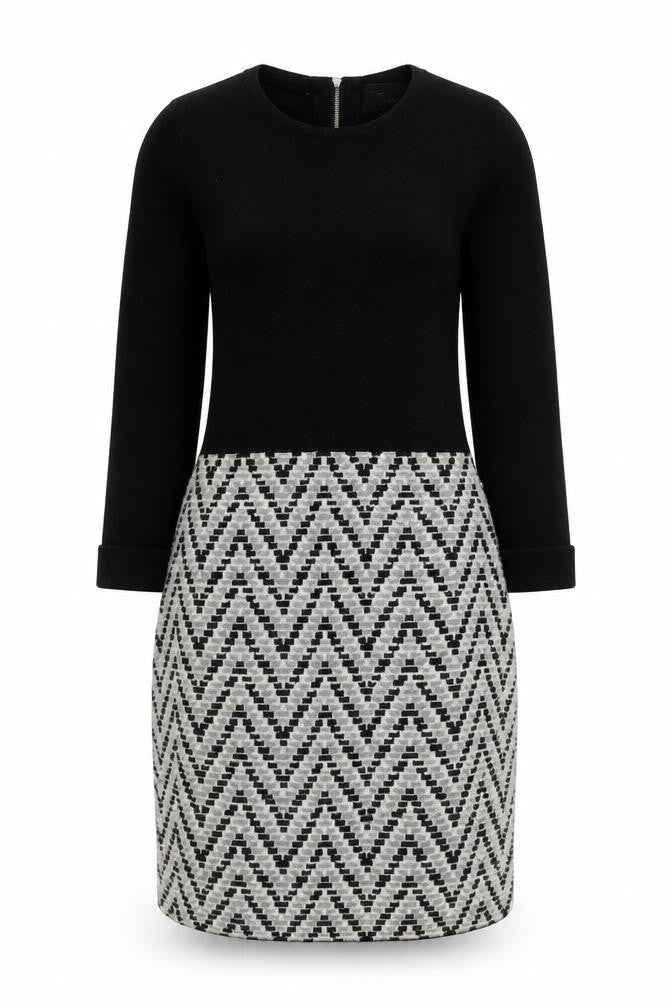 Paul Costelloe Women's Black Wool Sheath Dress XS