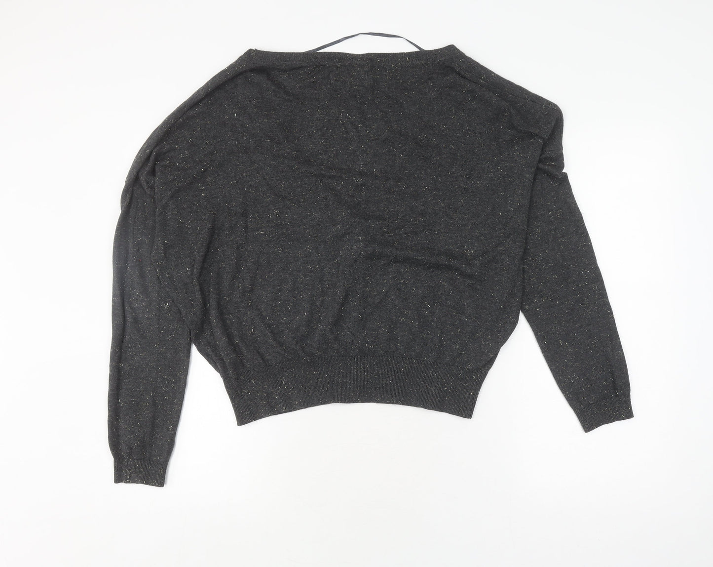 Julie Women's Black Cardigan M/L V-Neck Long Sleeve