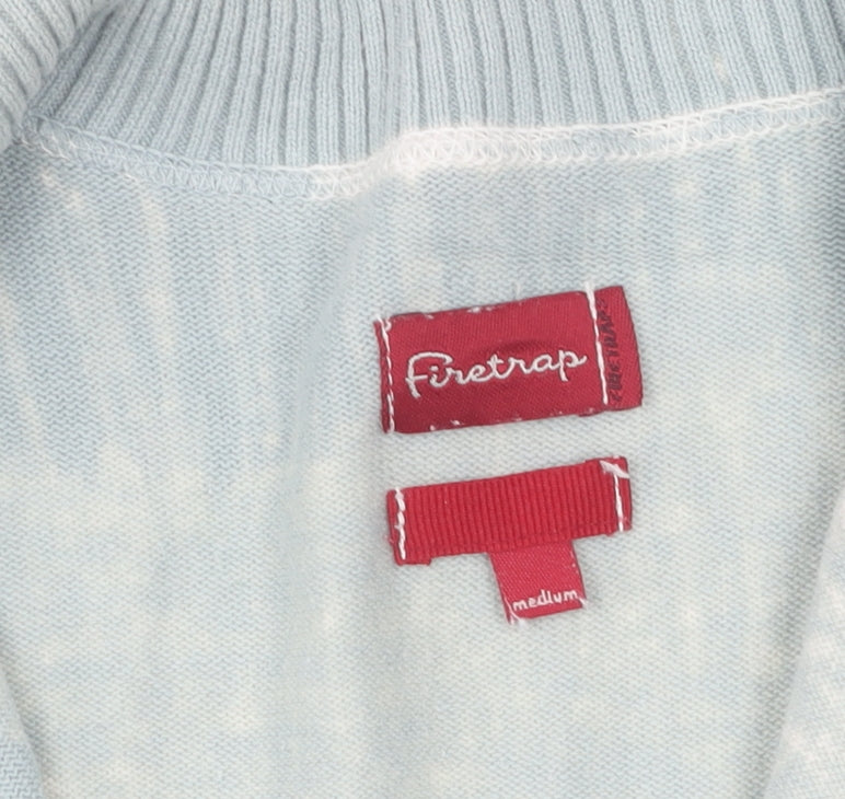 Firetrap Women's White Full Zip Jumper M