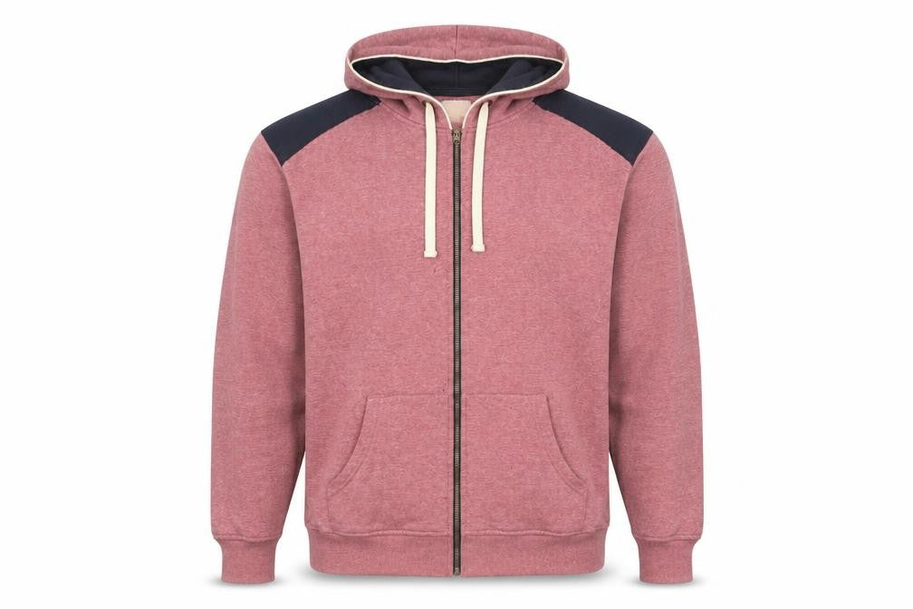 Label J Men's Red Full Zip XL Hoodie with Hood