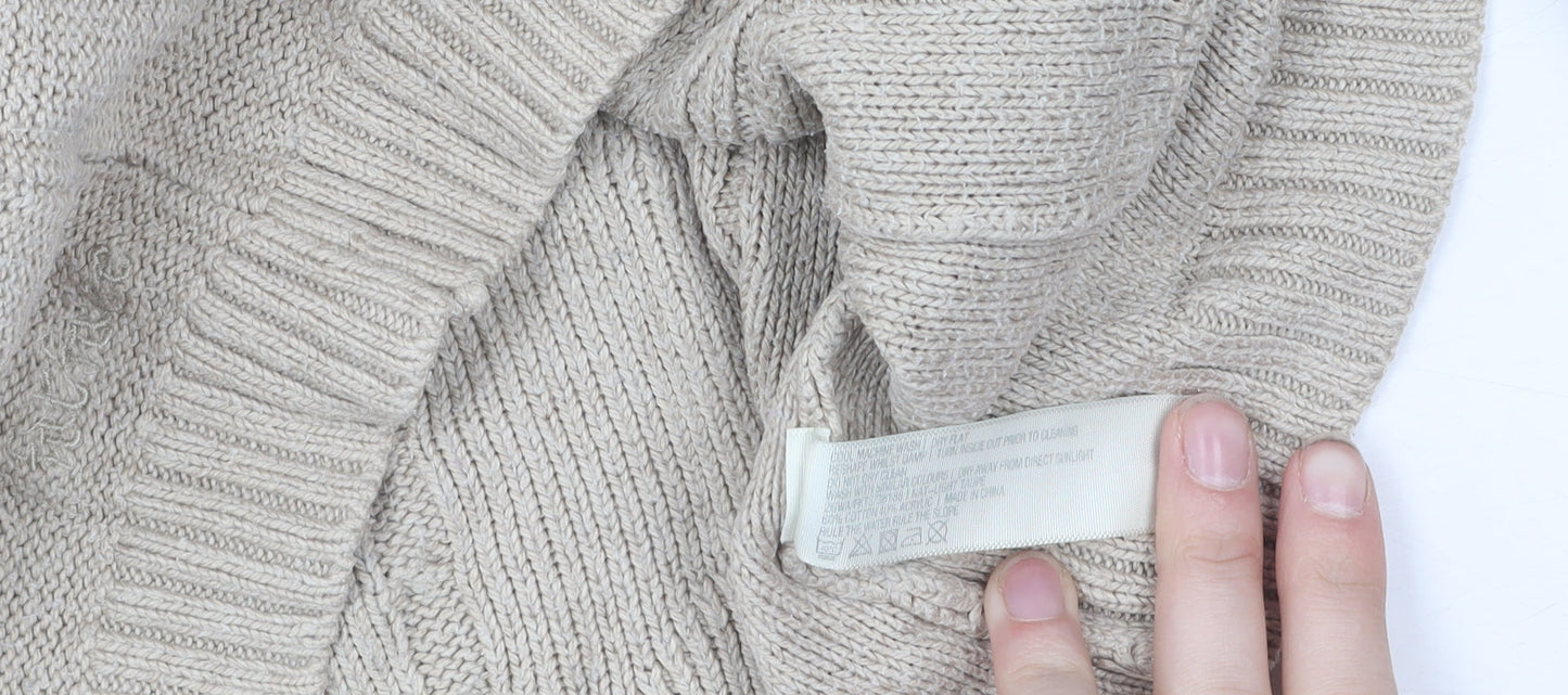 Fat Face Women's Beige Tunic Jumper, Size 8