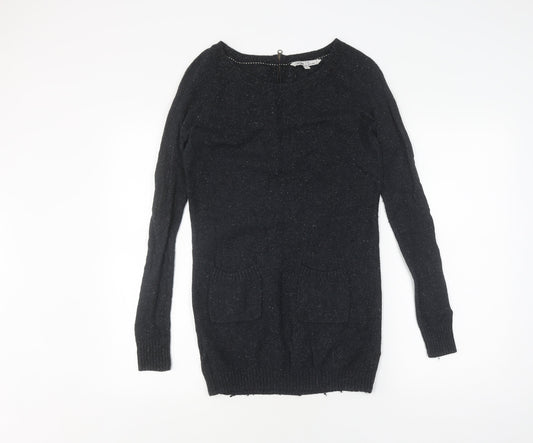 Fat Face Women's Black Pullover Jumper Size 8