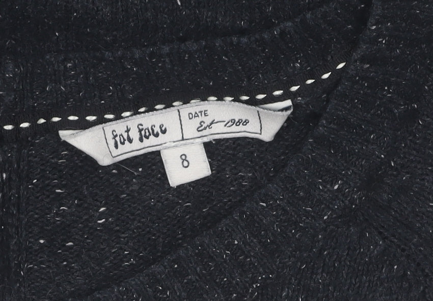 Fat Face Women's Black Pullover Jumper Size 8