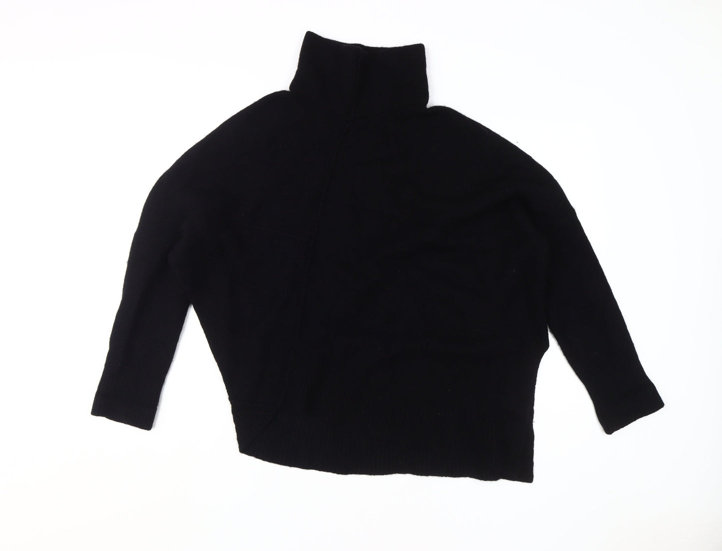 AllSaints Women's Black Roll Neck Pullover Jumper