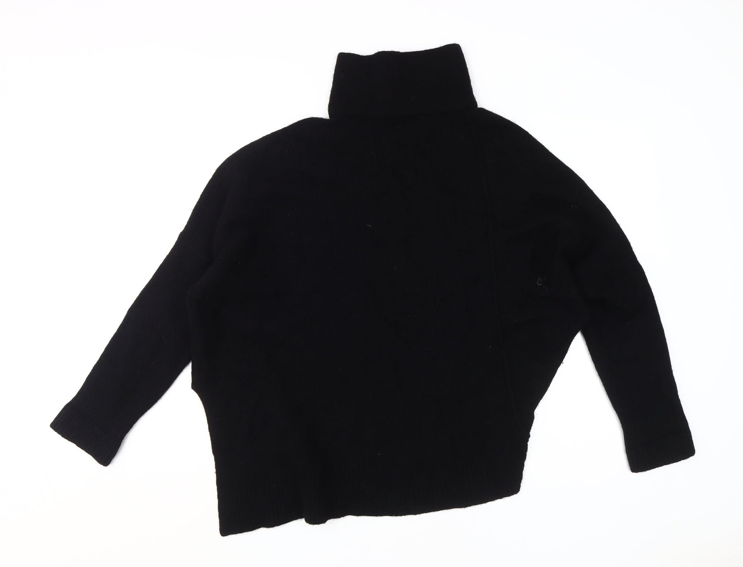 AllSaints Women's Black Roll Neck Pullover Jumper
