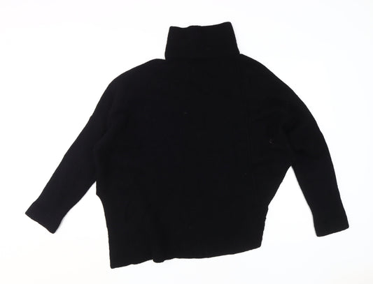 AllSaints Women's Black Roll Neck Pullover Jumper