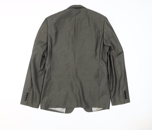 Topman Men's Grey Regular Blazer Jacket 40