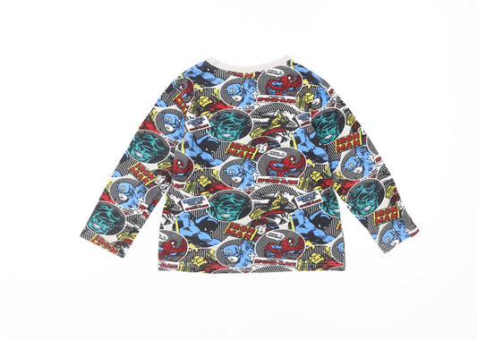 Marvel Comics Boys Multicoloured 5-6Y Graphic Print T-Shirt