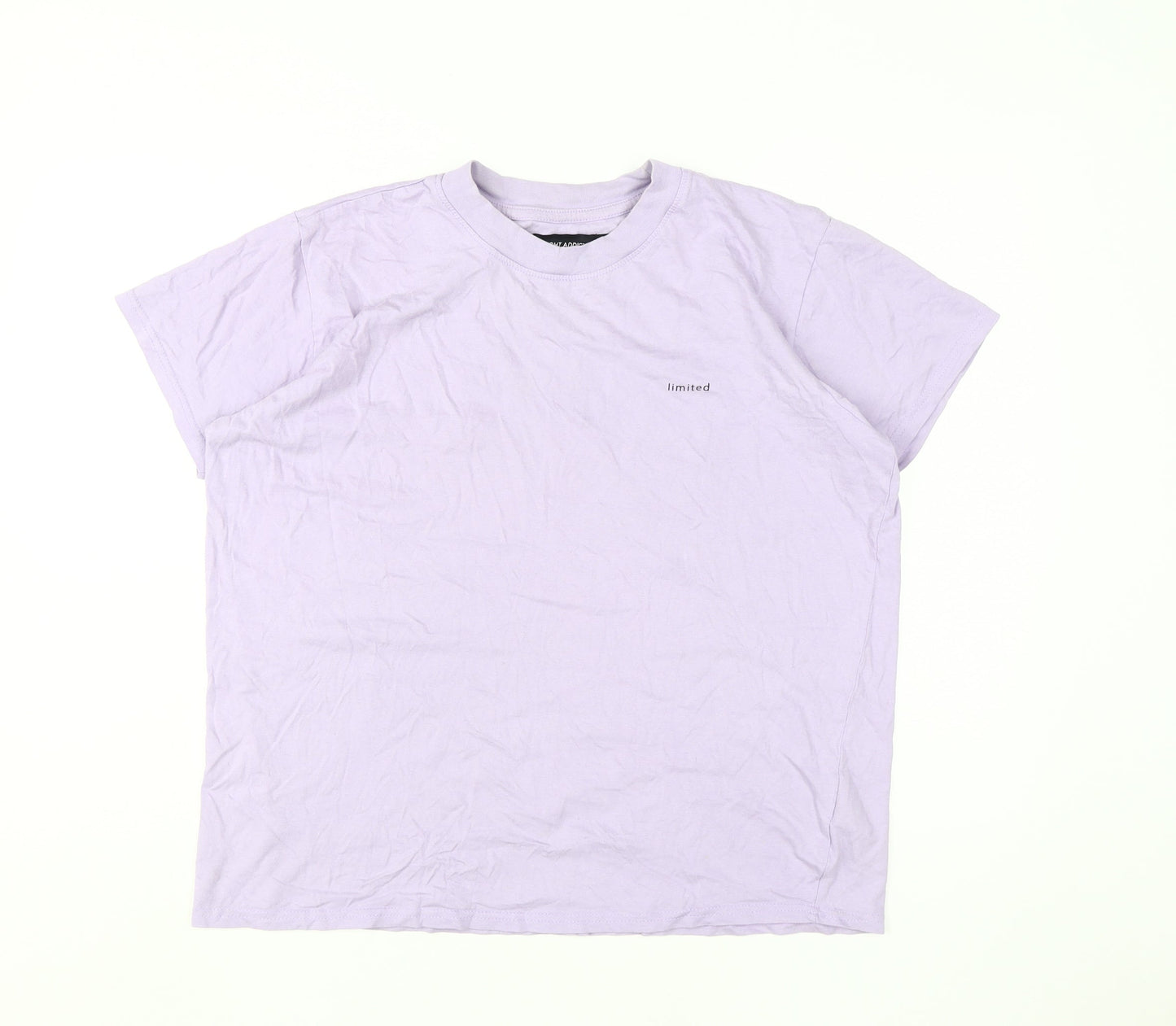 Night Addict Women's Purple XS T-Shirt, 100% Cotton, Casual