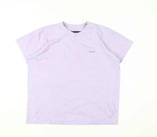 Night Addict Women's Purple XS T-Shirt, 100% Cotton, Casual