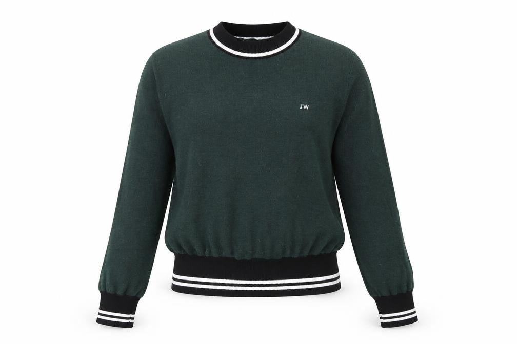 Womens UK 12 Regular Jack Wills Green Pullover Tight-Knit