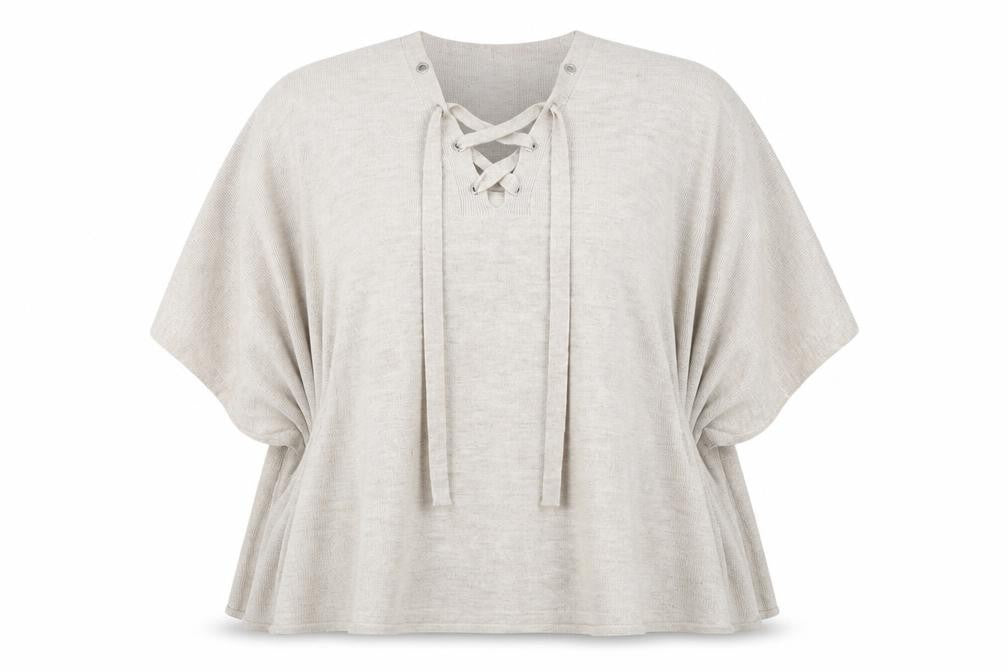 Stradivarius Women's Beige Cape Jumper, Size M, Knit