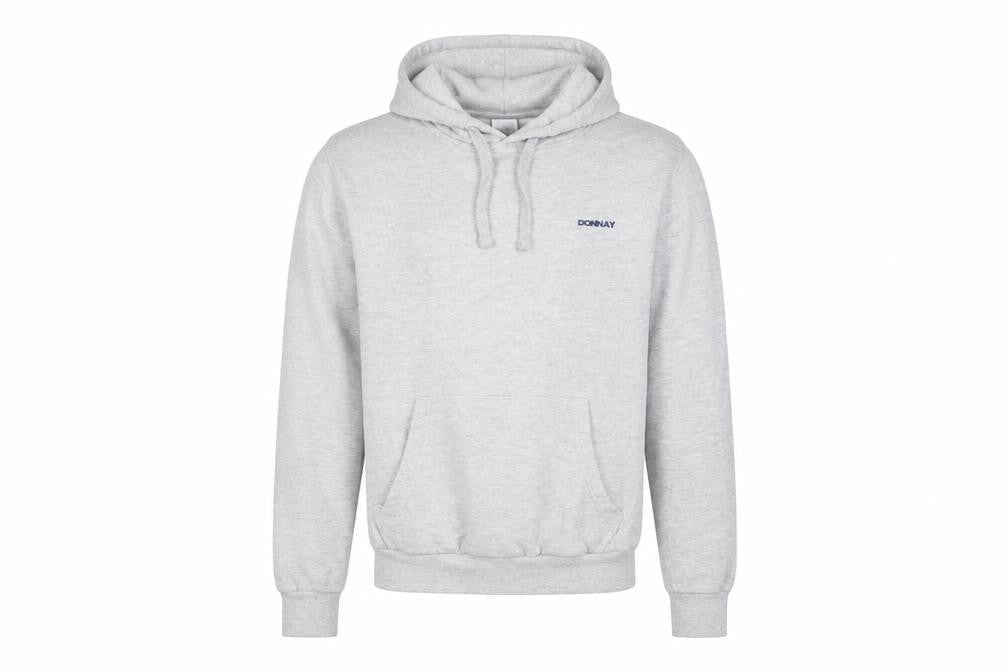 Mens UK M Regular Donnay Grey Pullover Hoodie