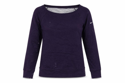 Womens UK Size S Nike Purple Cotton Blend T-Shirt
