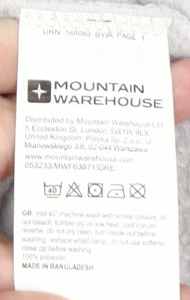 Mountain Warehouse Women’s Grey Pullover Sweatshirt, Size 8
