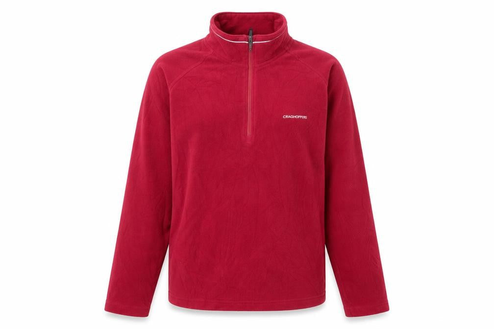 Womens UK 8 Regular Craghoppers Red Henley Sweatshirt