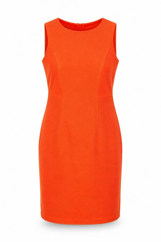 Laura Ashley Women's Orange Sheath Dress Size 12