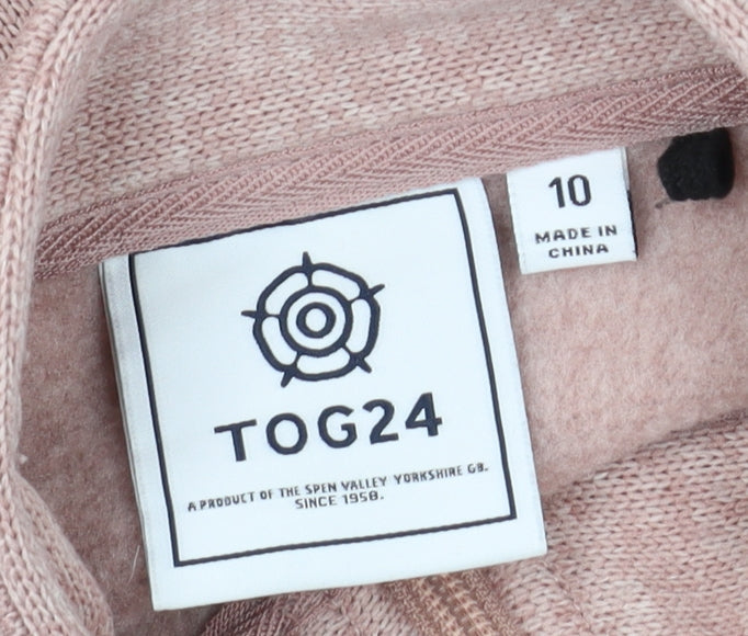 TOG24 Women's Pink Pullover Sweatshirt, Size 10