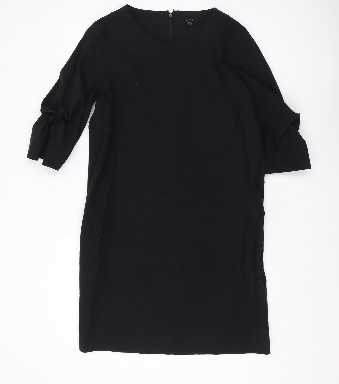 COS Women's Black Wool Sheath Dress, Size 10