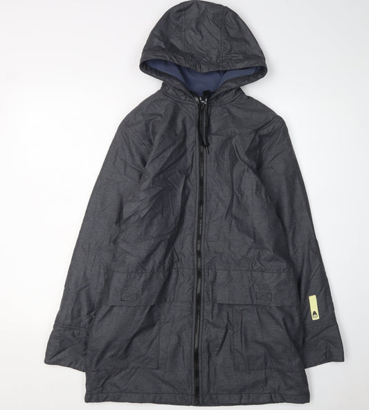 Nike Women's Black Hooded Parka Jacket XS Waterproof