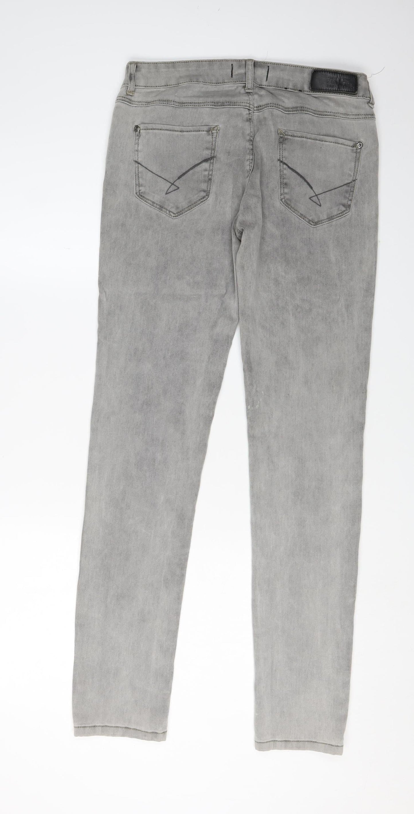 Firetrap Women's Grey Skinny Jeans, XS, Mid Rise