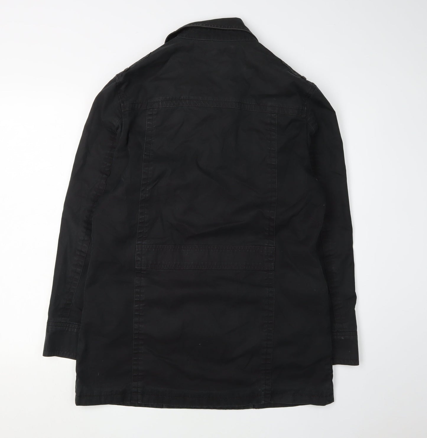 Jasper Conran Men's Black Pea Coat Size S - Elegant Autumn Wear