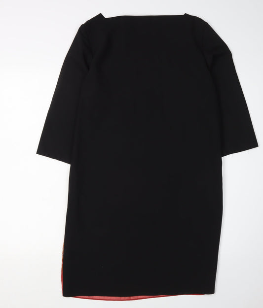 Laura Ashley Women’s Black Multicoloured Shift Dress 10