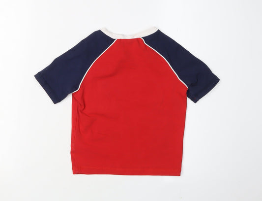 Fila Boys Red Graphic Print T-Shirt, Size 4 Years