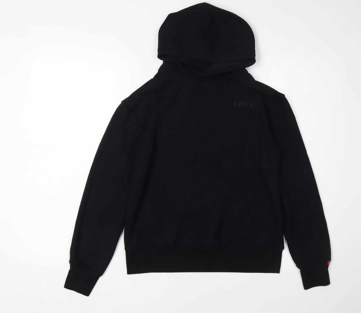 Levi's Boys Black Pullover Hoodie, Size 12, Logo Design