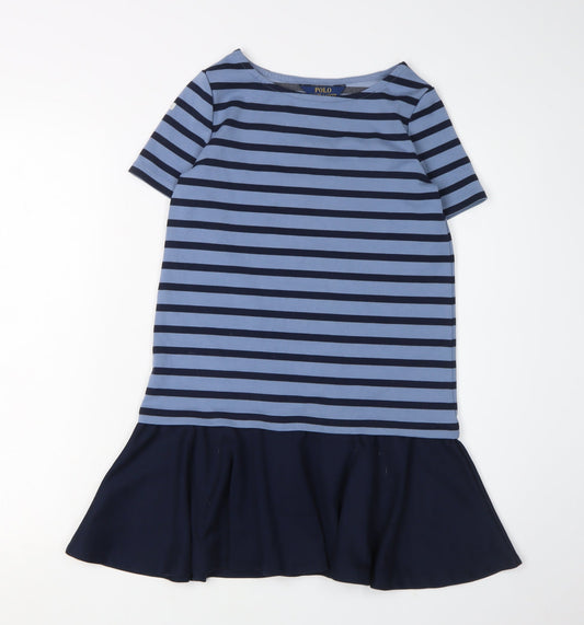 Polo Ralph Lauren Women's Blue Striped Tunic T-Shirt M