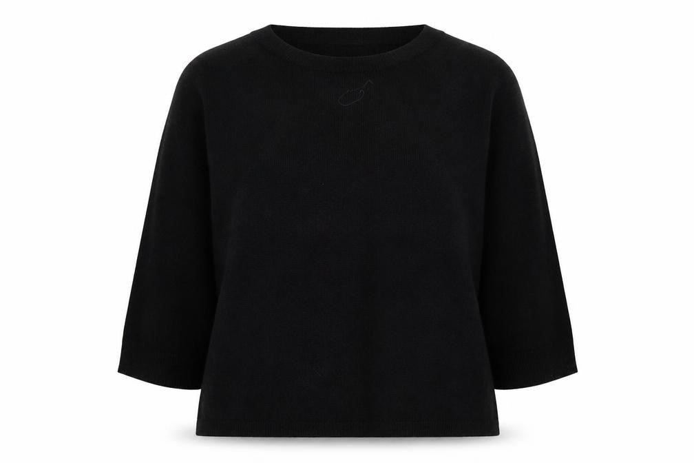 Vero Moda Women's Black Pullover Jumper, M, 3/4 Sleeve