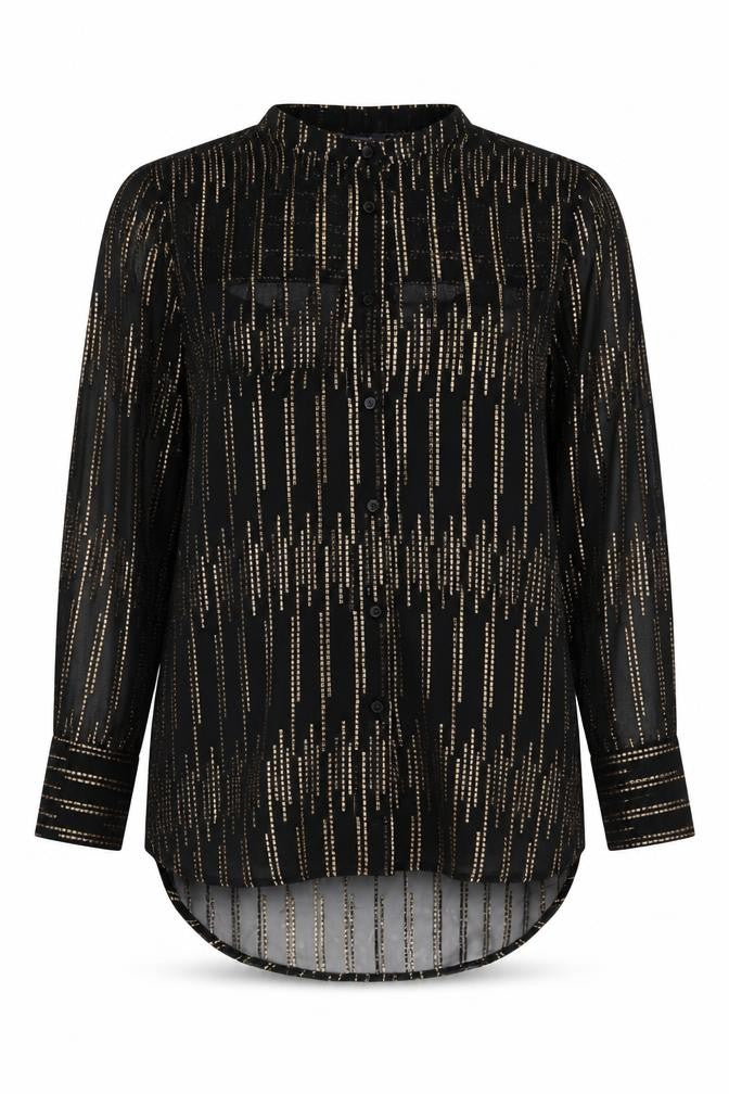 Marks and Spencer Women's Black Long Sleeve Blouse Size 10