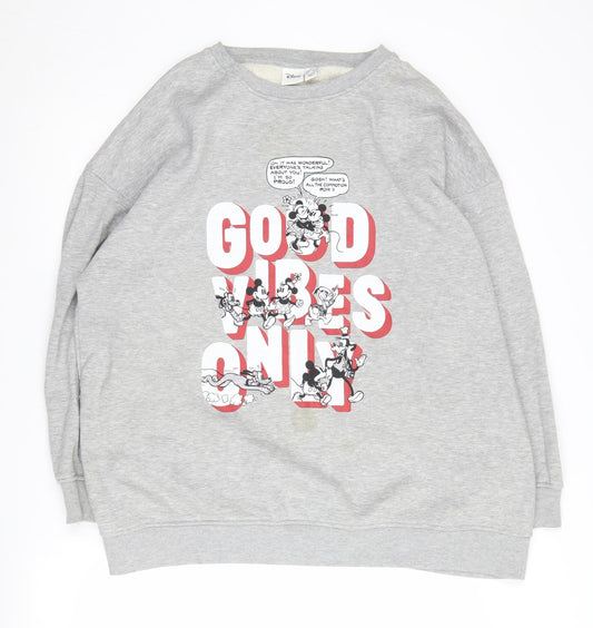Disney Women's Grey Sweatshirt - M