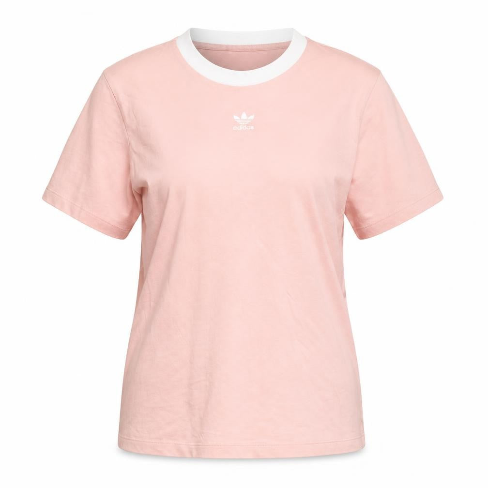 Womens UK Size 8 adidas Pink 100% Cotton T-Shirt