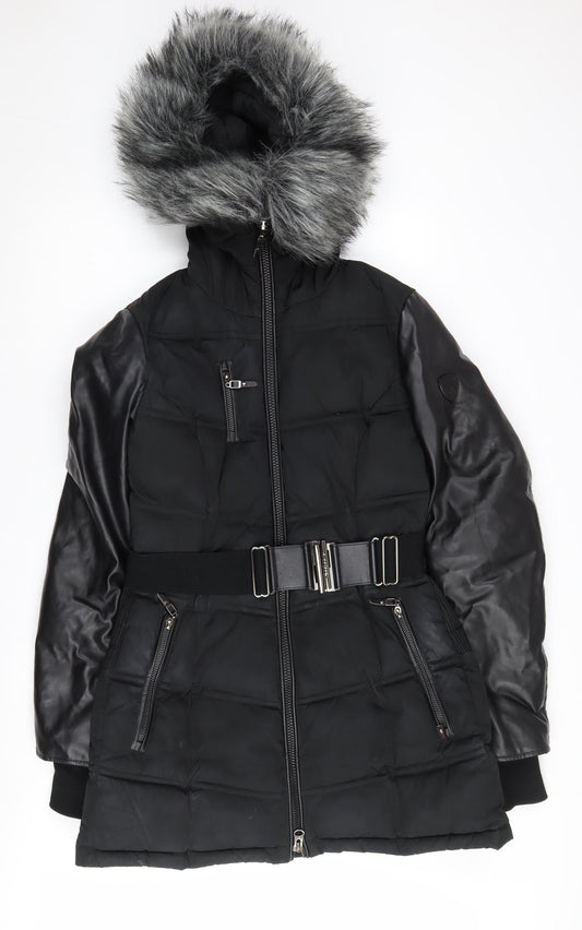 Sicily Clothing Women's Black Puffer Jacket L