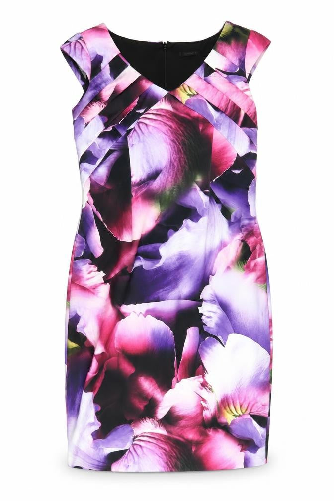 Roman Women's Multicoloured Floral Shift Dress Size 12