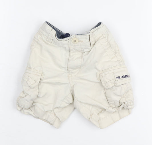 Tommy Hilfiger Boys Beige Cargo Shorts - Size 2 Years