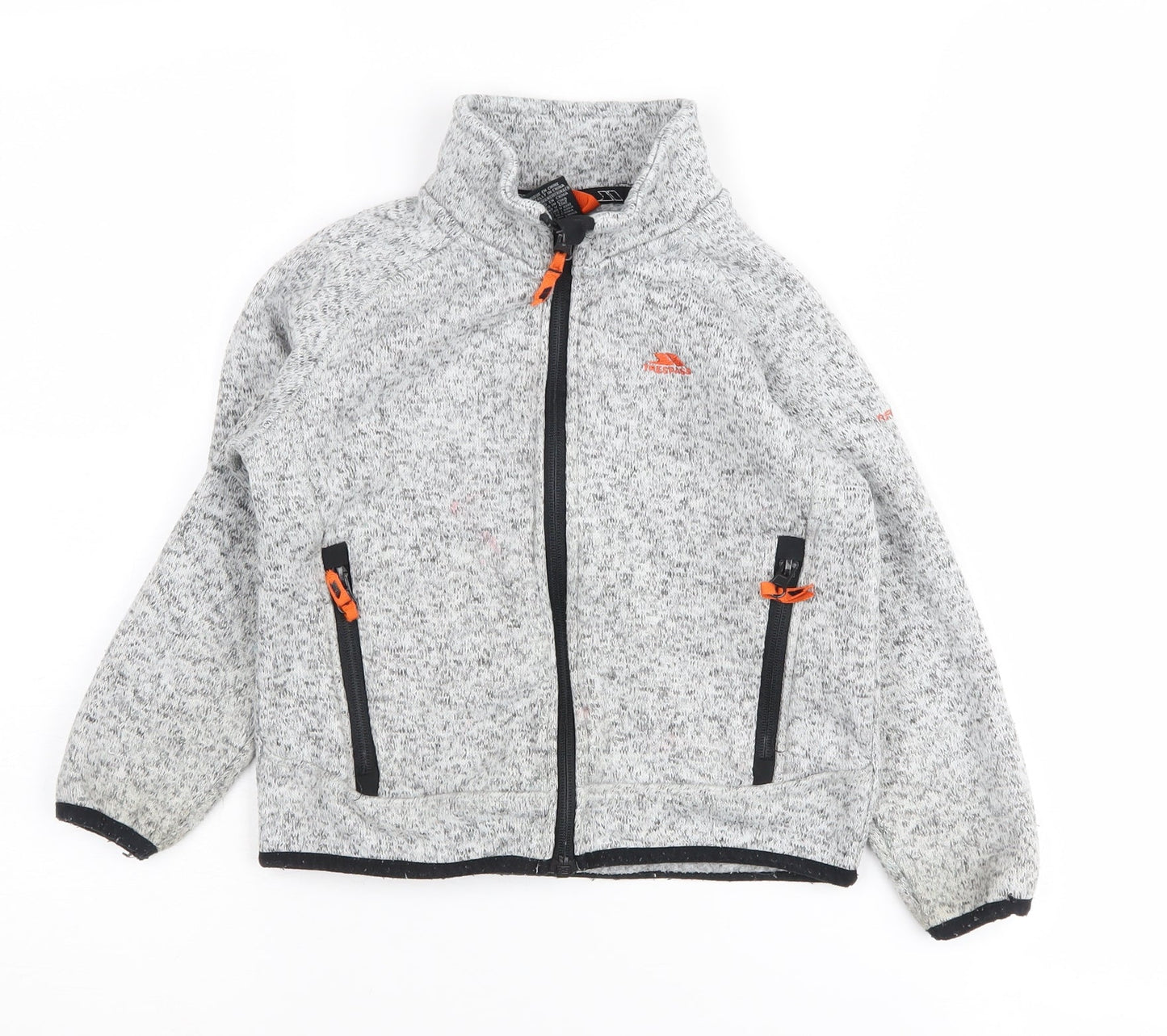 Trespass Boys Grey Flecked Track Jacket 5-6 Years