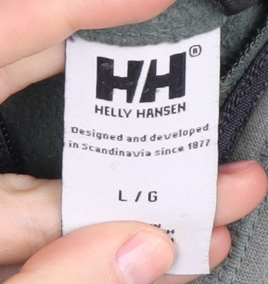 Helly Hansen Men’s Green Fleece Pullover Sweatshirt L