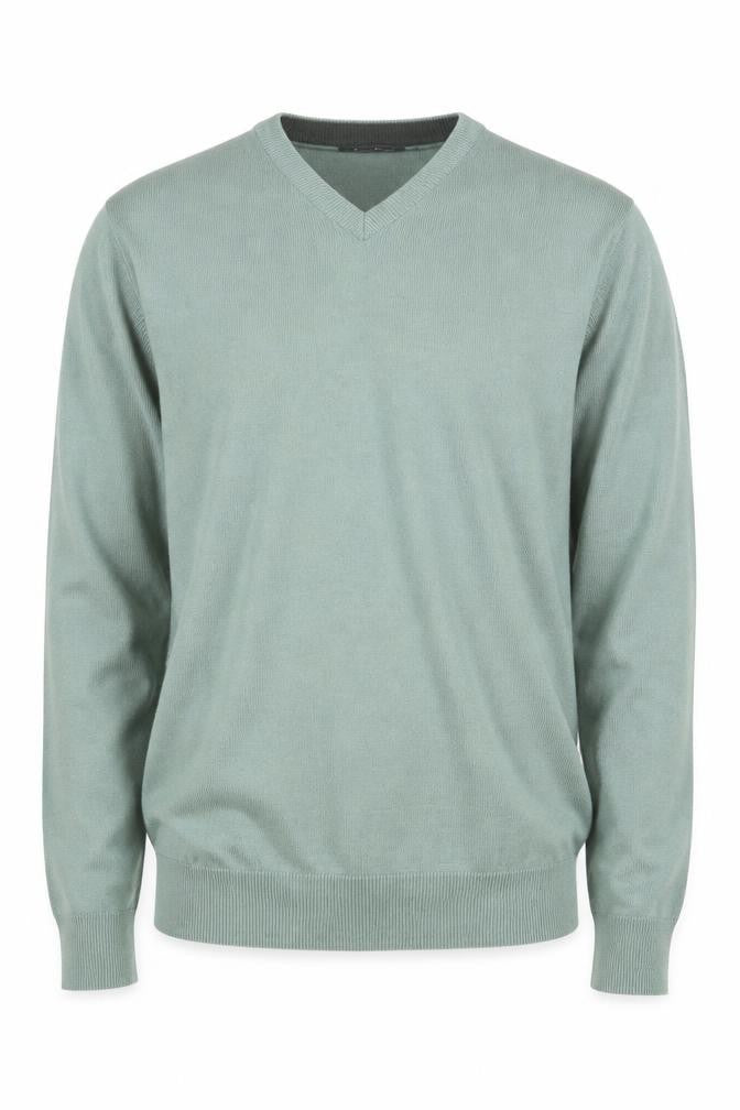 James Pringle Men's Green V-Neck Pullover Jumper - Size S