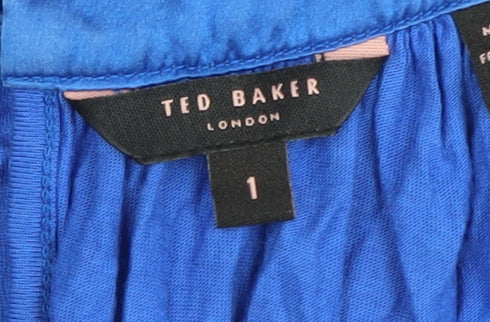 Ted Baker Women's Blue Beaded Camisole Tank - Size 8