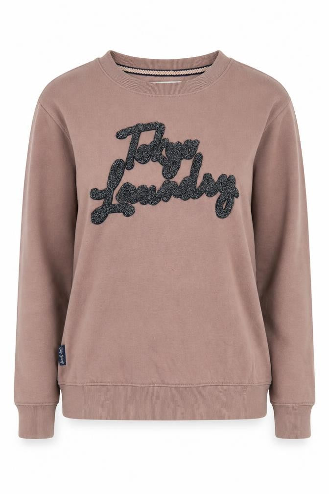 Womens UK L Regular Tokyo Laundry Brown Pullover Sweatshirt