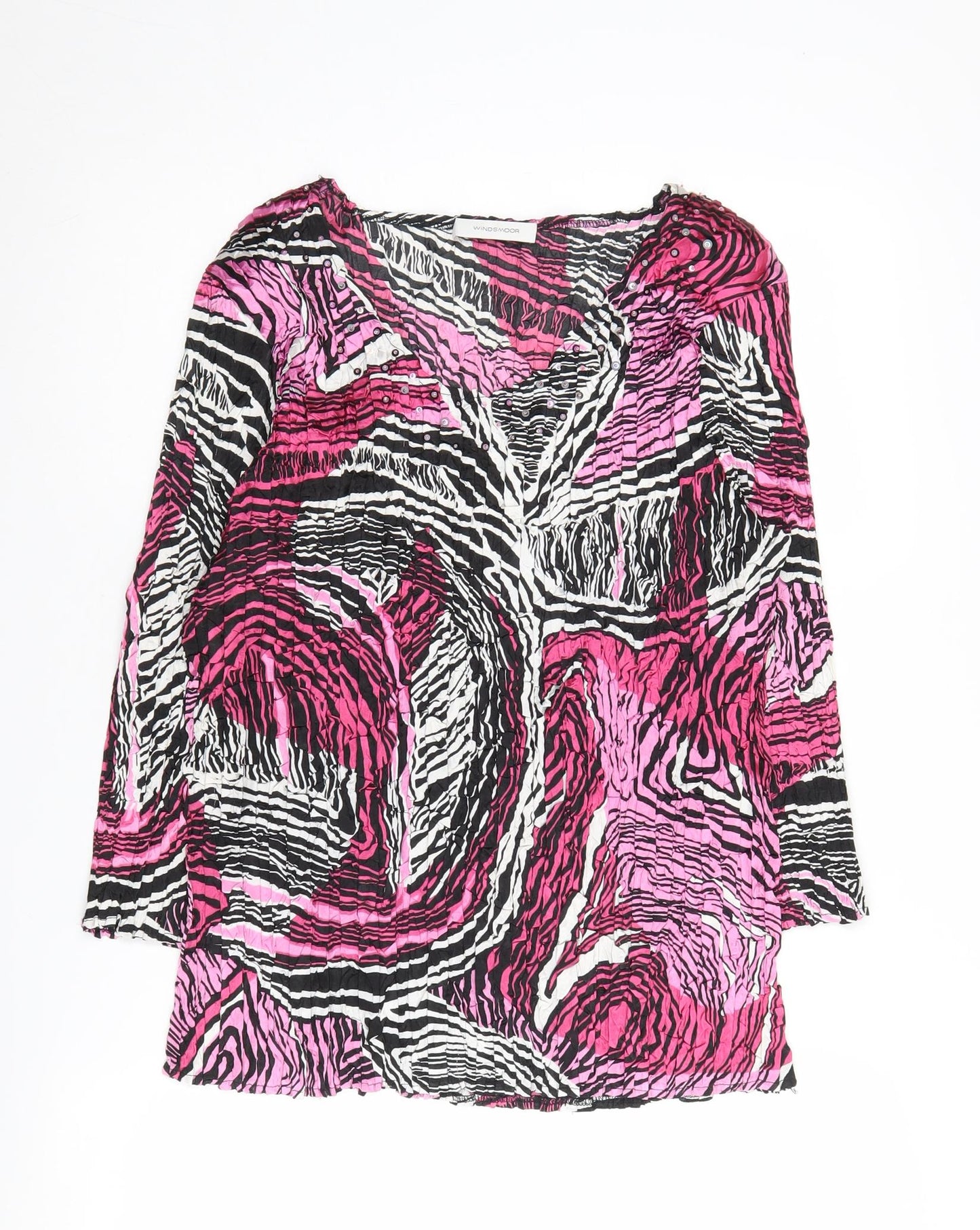 Womens UK Size M Windsmoor Multicoloured Polyester Blouse