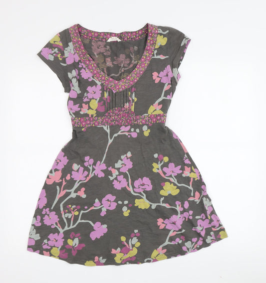 White Stuff Women's Multicoloured Floral A-Line Dress