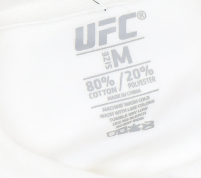 UFC Unisex Adults White Pullover Sweatshirt M