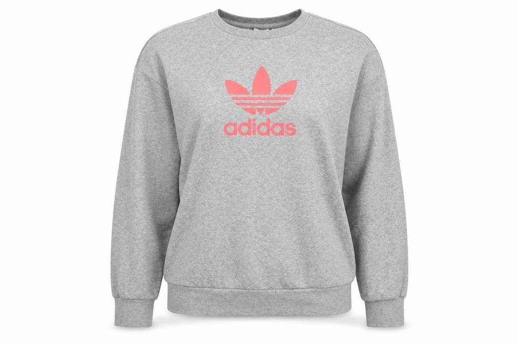 Teens UK L Regular adidas Grey Pullover Sweatshirt