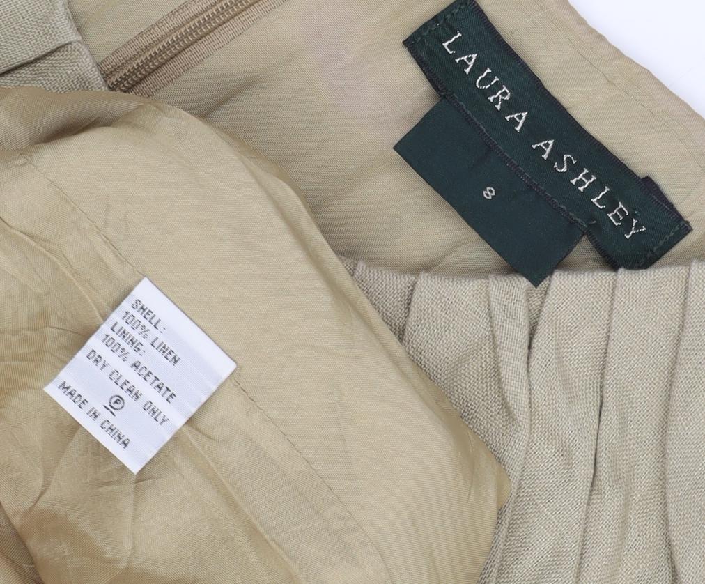 Laura Ashley Women's Beige A-Line Dress Size 8