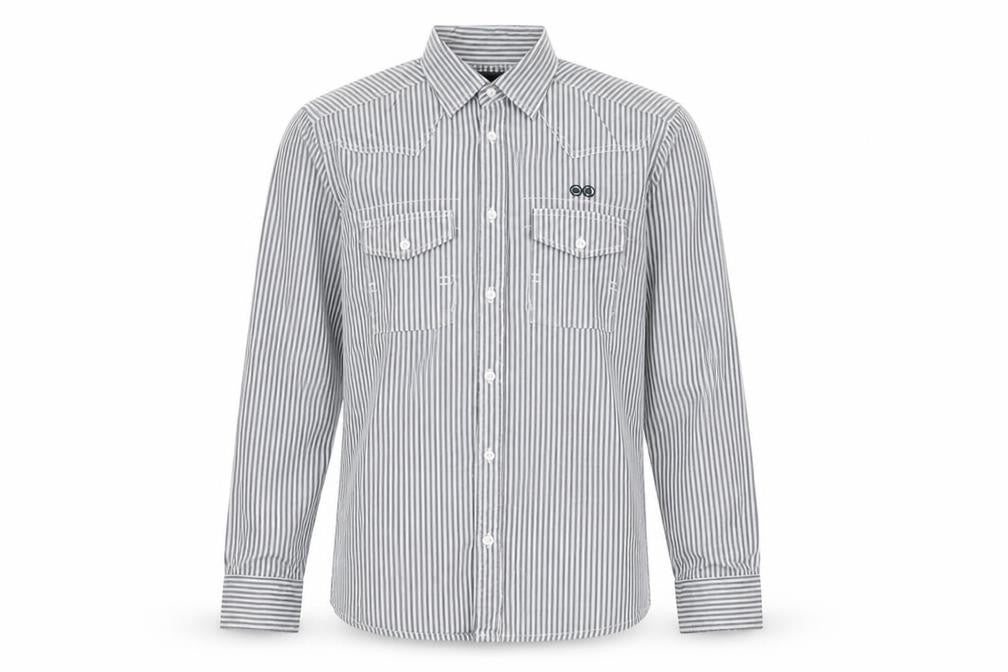 Jack & Jones Men's Black Striped Shirt S