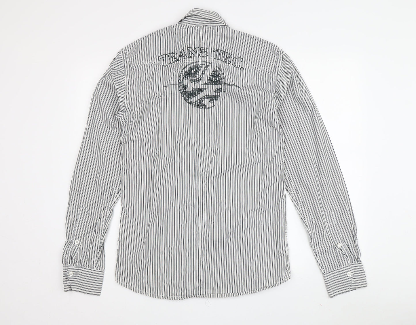 Jack & Jones Men's Black Striped Shirt S