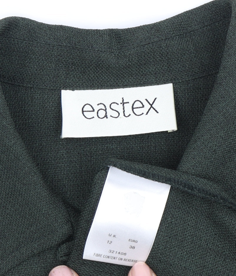 Eastex Women's Green Button-Up Shirt Size 12